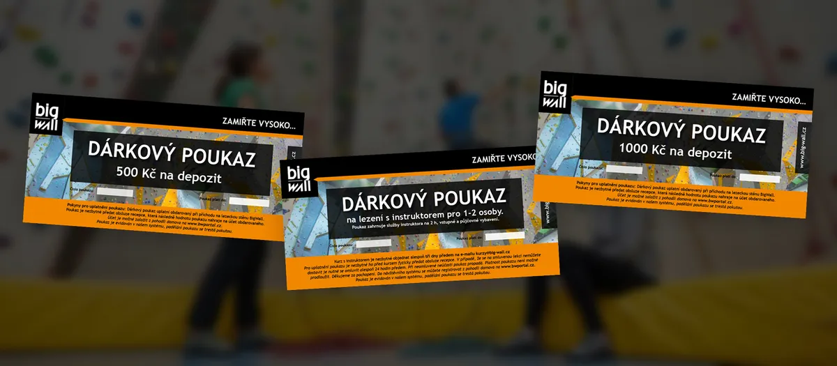 Vyberte si z našich dárkových voucherů